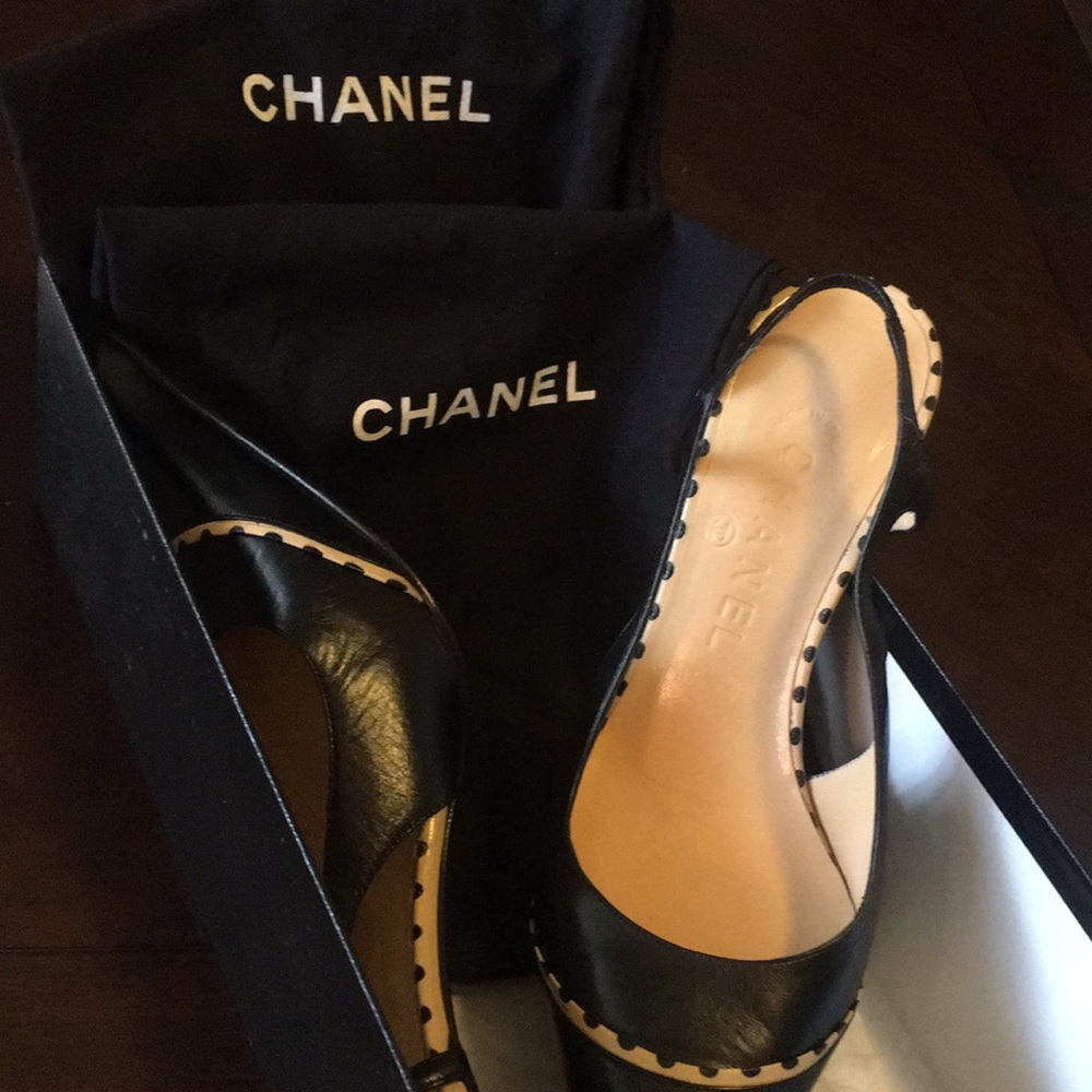 Chanel Slingback Heels